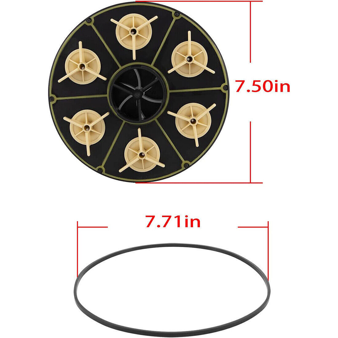 6-Port Module with Valve Shell O-Ring for Paramount Water Valve 004-302-4408-00