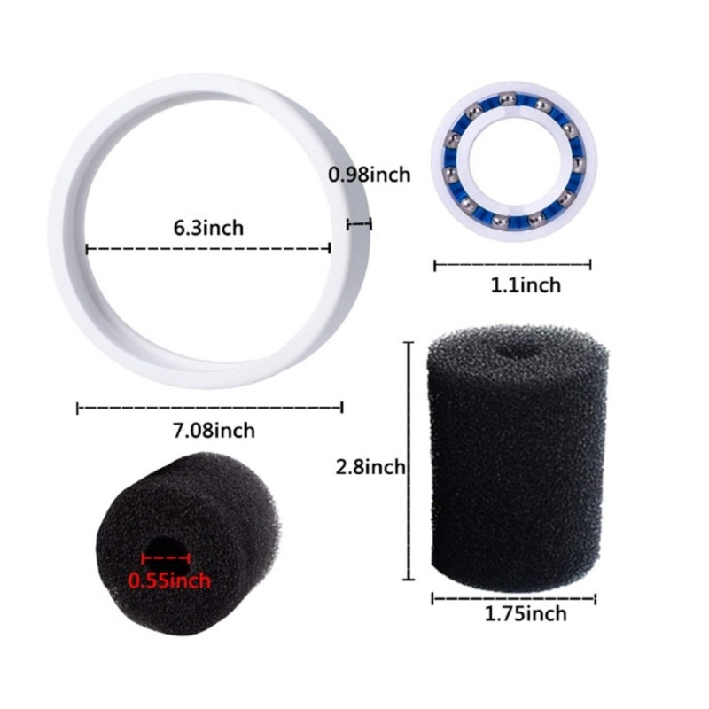 Pool Cleaner Wheel Bearing Parts C60 C-60 For 180 280 Roller Bearing Replacement