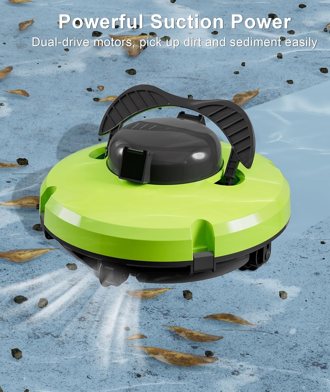Kosgho PZ0-18,Cordless Pool Vacuum Cleaner for In Ground & Above Ground Pools