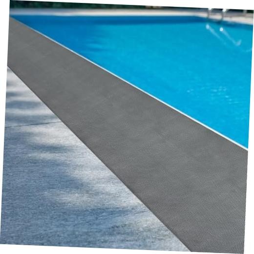 3×10 FT Heavy Duty Pool Drainage Mat, Non-Slip PVC Flooring Mat for Swimming