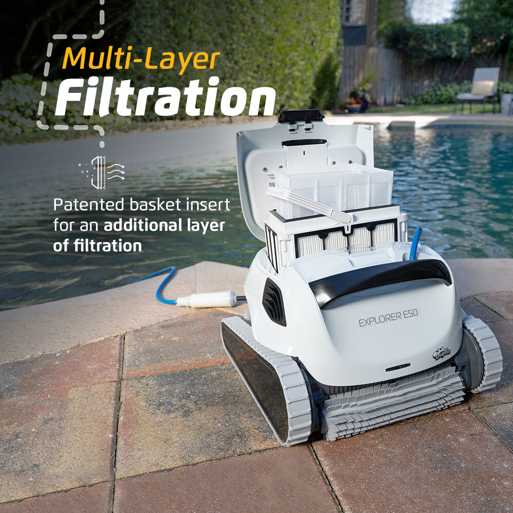 Dolphin Explorer E50 Robotic Cleaner with Wi-Fi Connectivity for In Ground