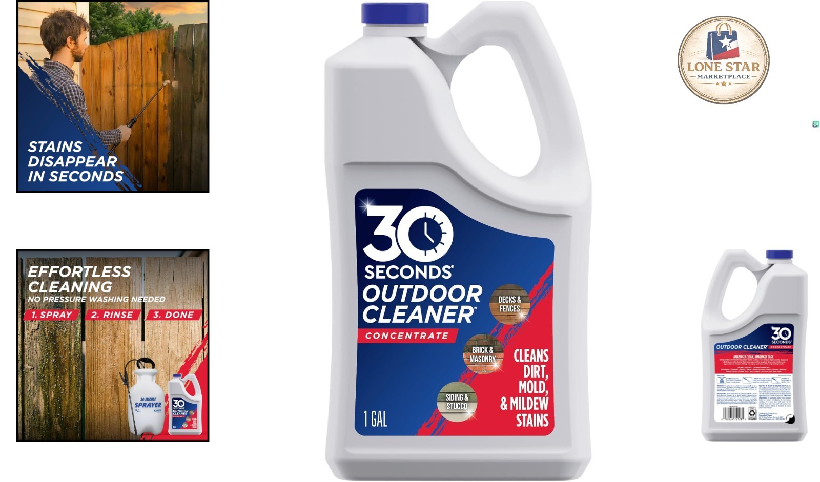 Powerful 1 Gallon Stain Remover for Outdoor Surfaces – Safe & Effective Clean