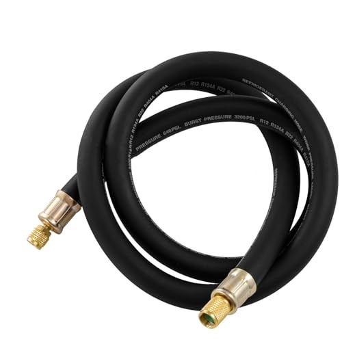 1/2&Prime; Diameter HVAC Vacuum Hose, 60 » HVAC Vacuum Refrigerant Charging Hose