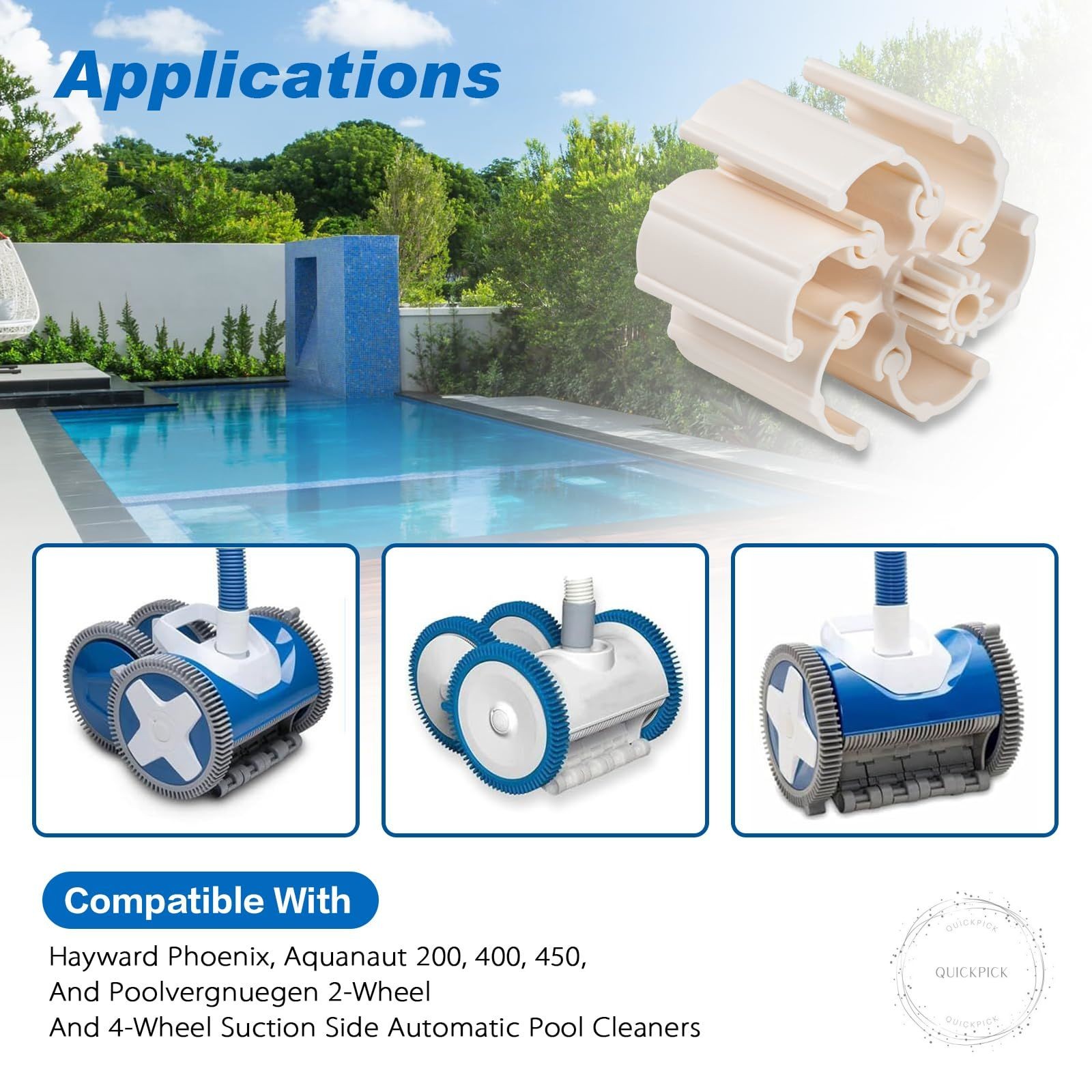 PVXH038SA Pool Cleaner Vacuum Impeller with 6 Vane Kit,for Hayward Automatic