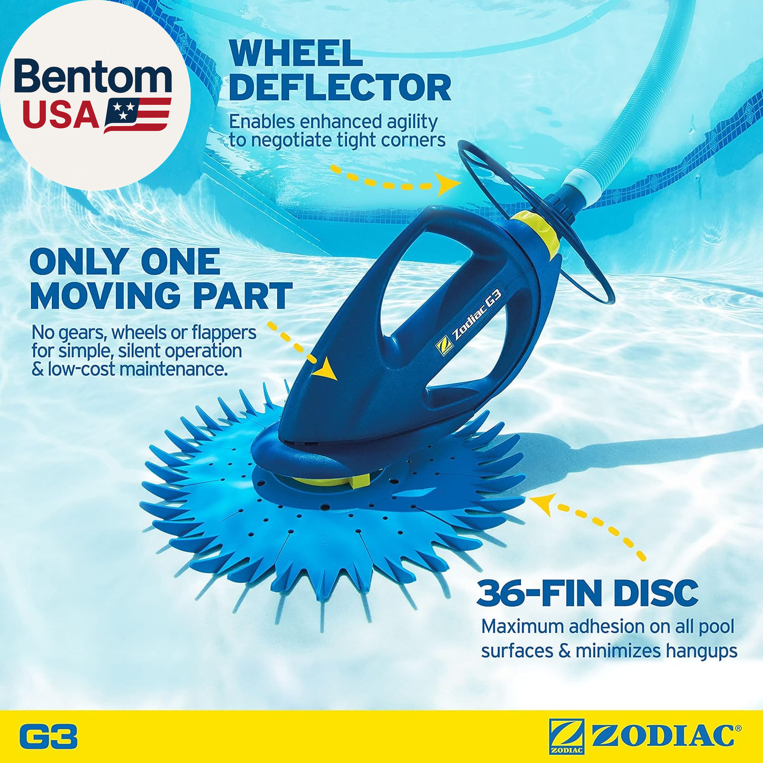 G3 Suction-Side Inground Vacuum Pool Cleaner