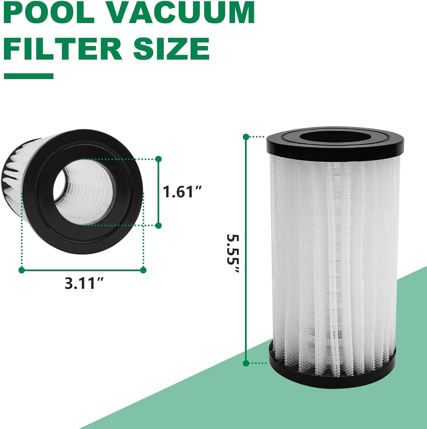 Energy Filter Element Replacement for Jandy Ray Vac Pool Cleaner 5.8 Inch