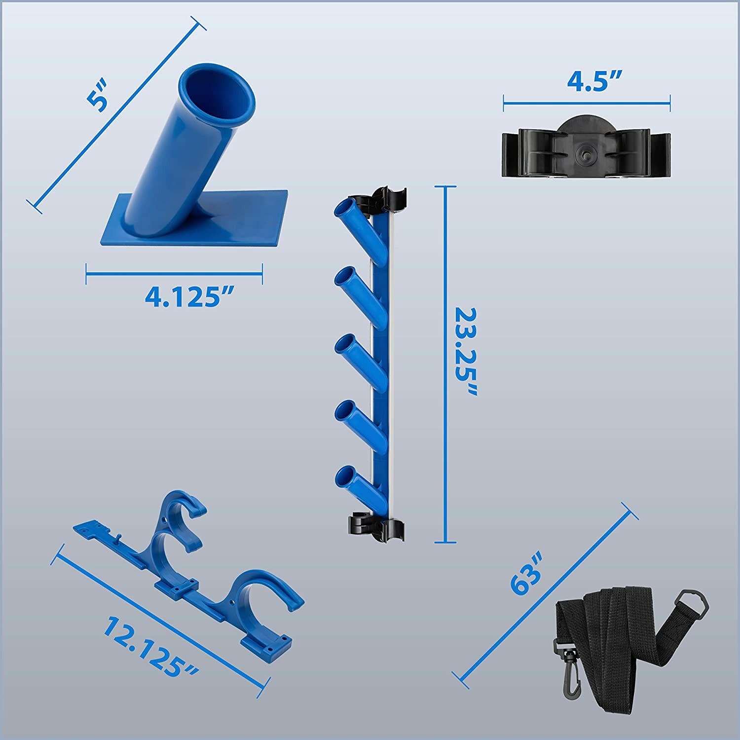 AquaMate Oasis Pool Tool Organizer, Pole Hangers, Vacuum Hose Harness