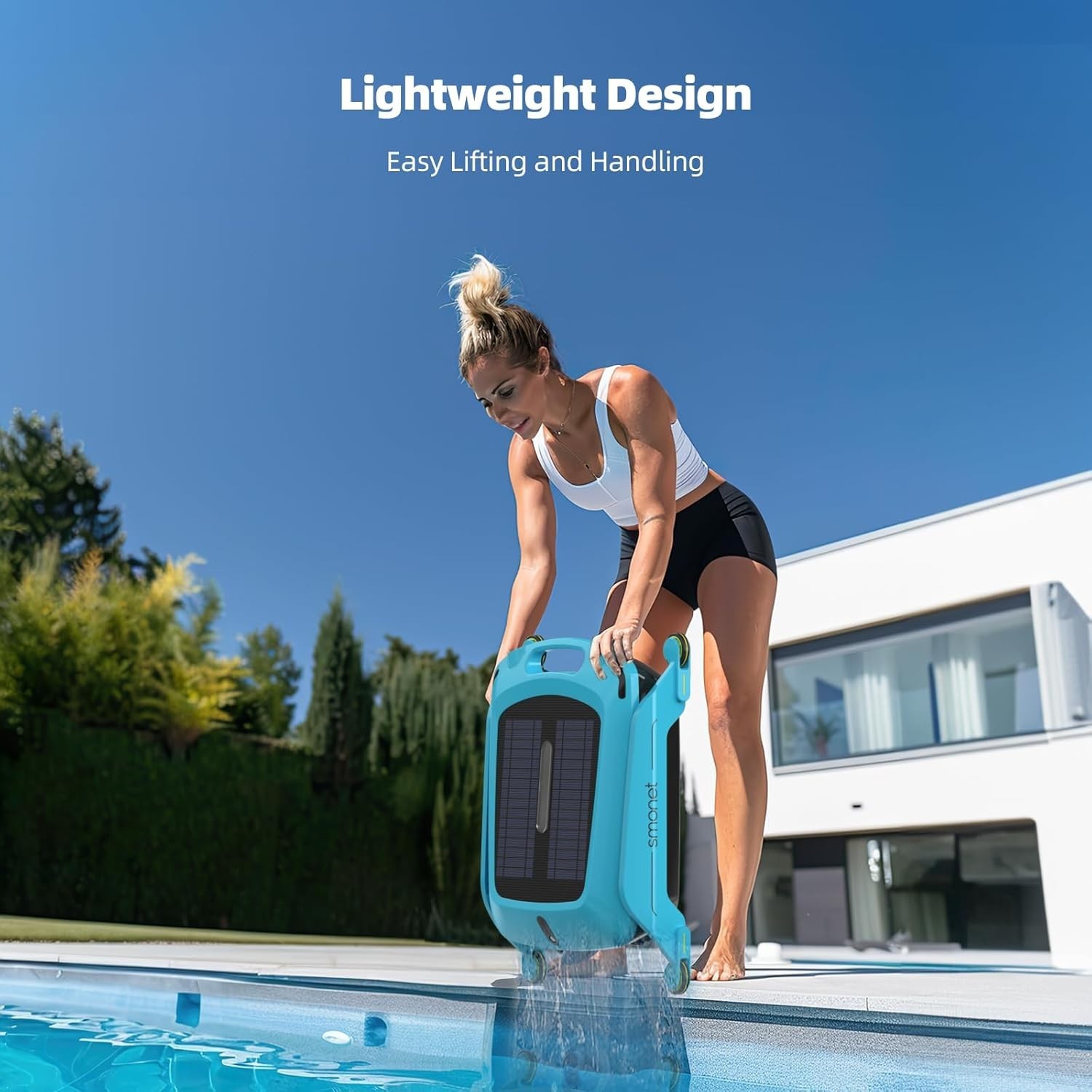 Solar Powered Pool Skimmer Robot: Automatic Pool Surface Skimmer Cleaner