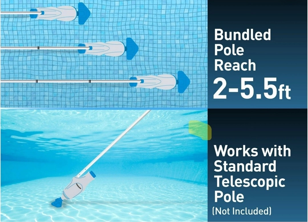 Kokido Xtrovac 200 Rechargeable Pool Spa Hot Tub Vacuum Cleaner Direct Flow