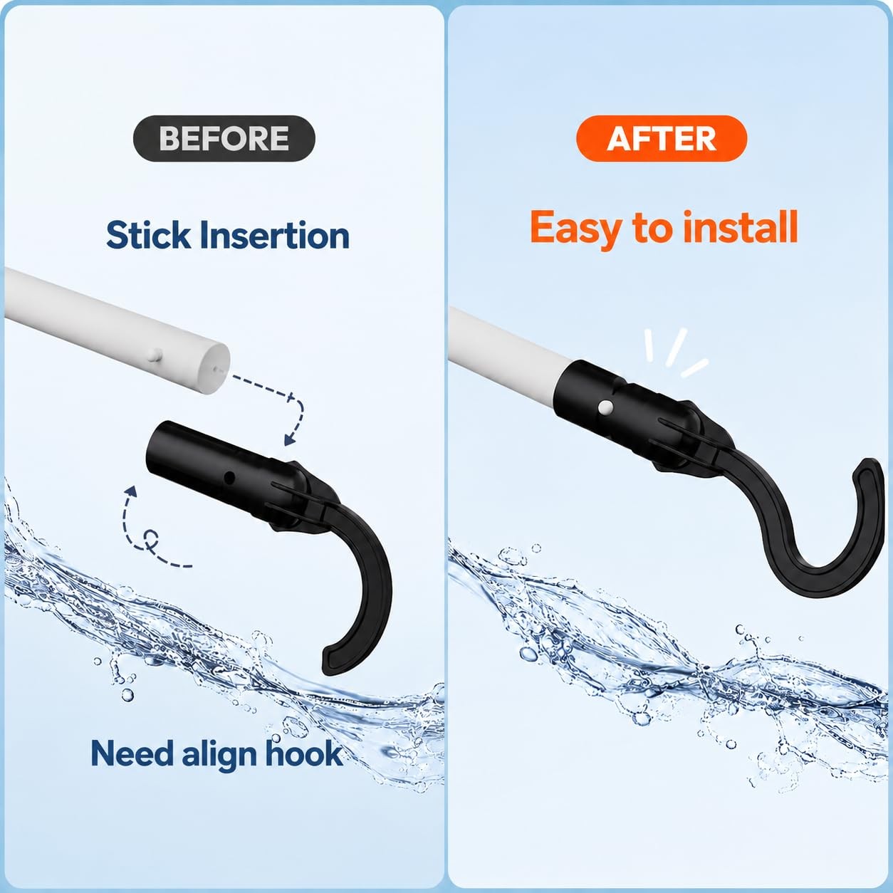 3 Pack Hook for All Robotic Pool Cleaner, Pool Hook for Poles Compatible with…