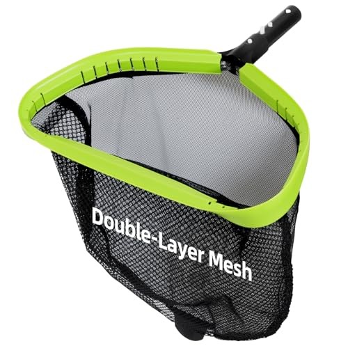 Pool Net,Professional Swimming Pool Leaf 17.5&Prime; Double Layer Regular Mesh