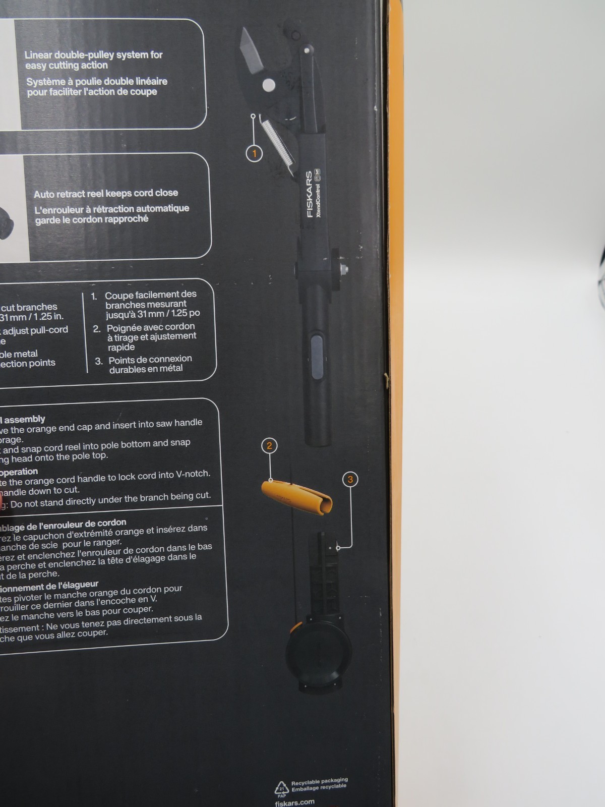 Fiskars XtendControl with Linear Double-Pulley Pruning Head and Cord
