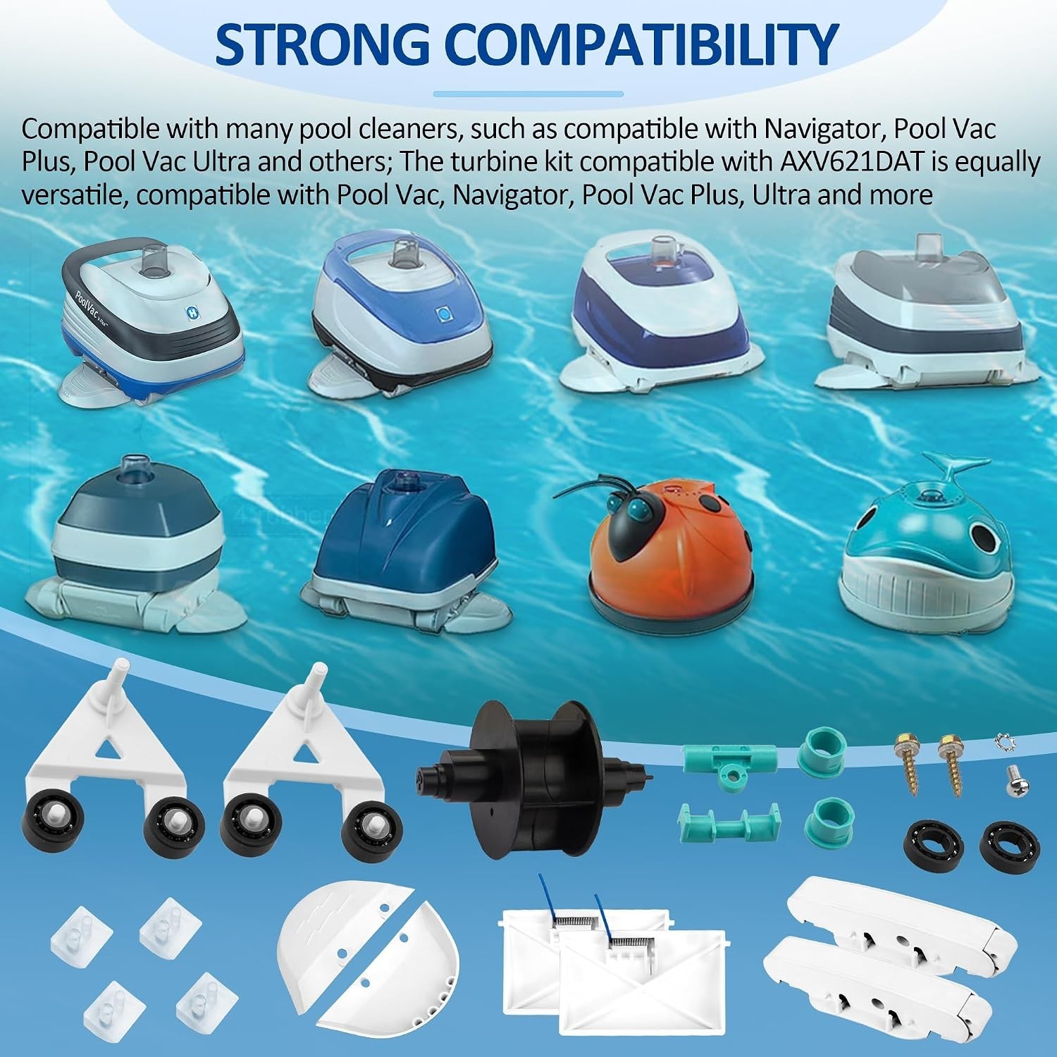 Pool Cleaner Pod Kit & Parts for Hayward Navigator