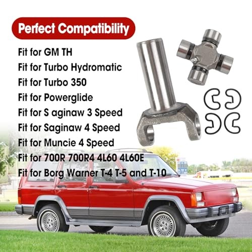 Transmission Slip Yoke 1310 Series & U-Joint Kit Replace 2-3-6081X 5-153X Fit