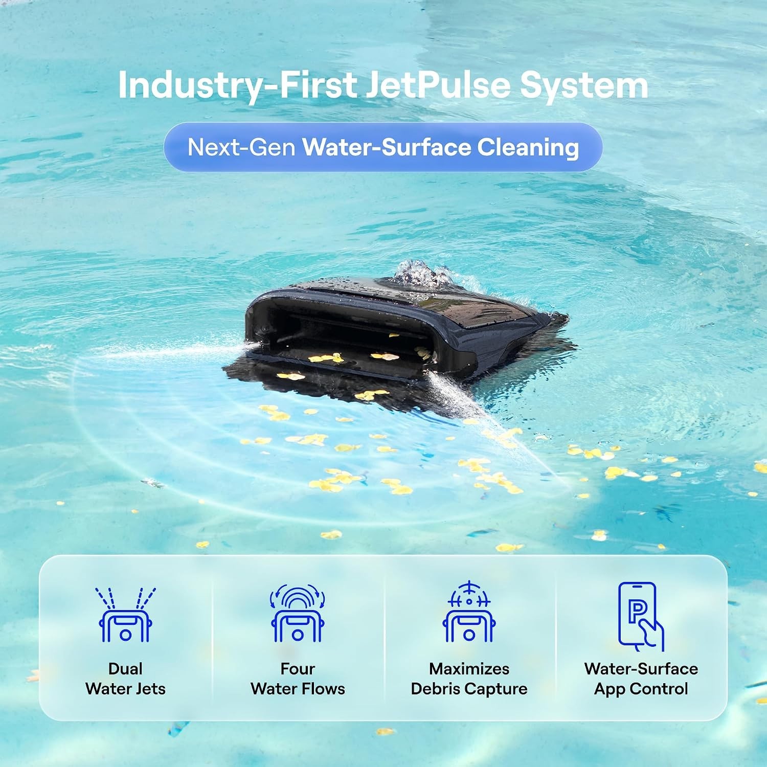 Beatbot Sora 70 Pool Vacuum Robot, 360° Top-to-Bottom Cleaning, Smart Surface