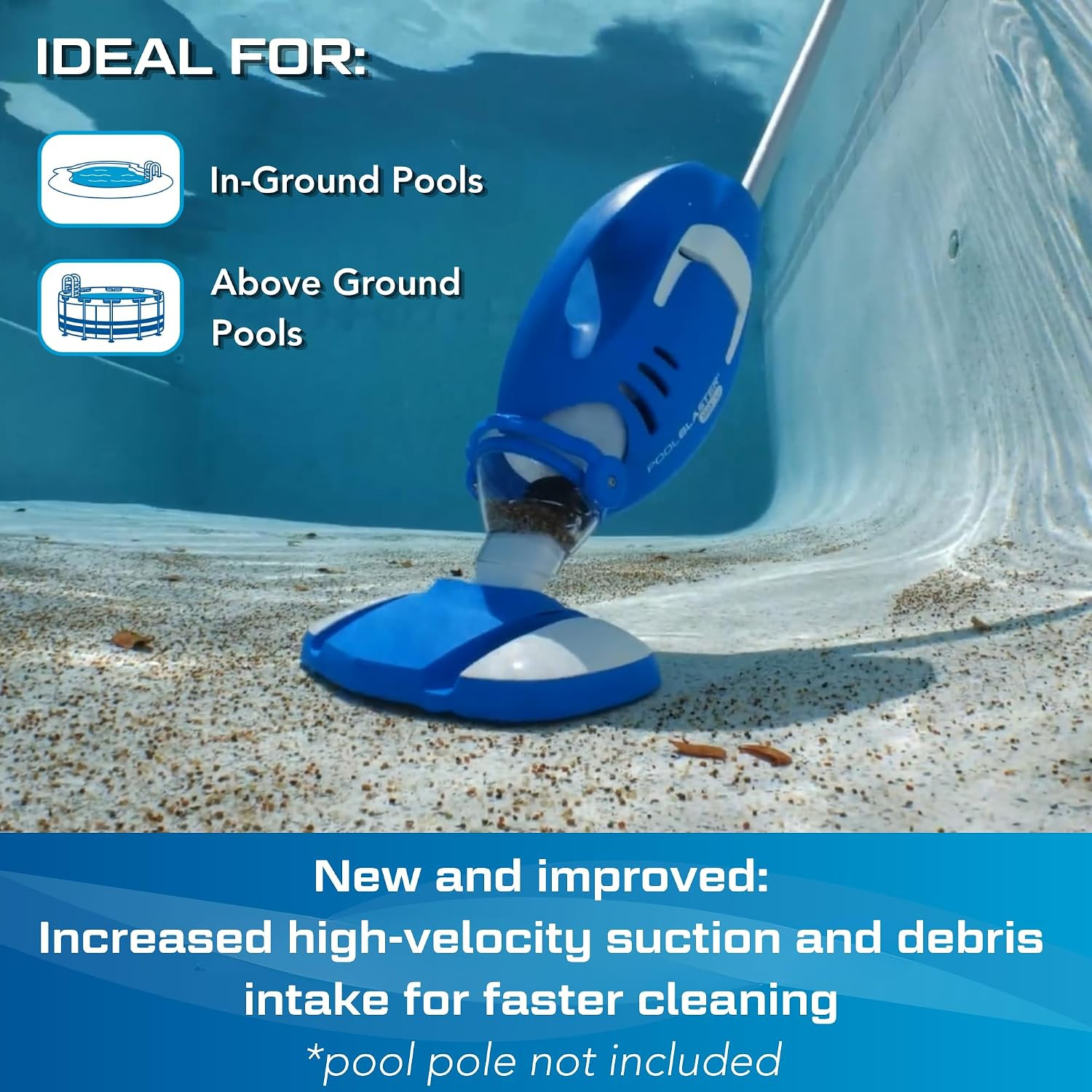 NEW 2026 POOL BLASTER Max Cordless Pool Vacuum for Inground & Above Ground Pools
