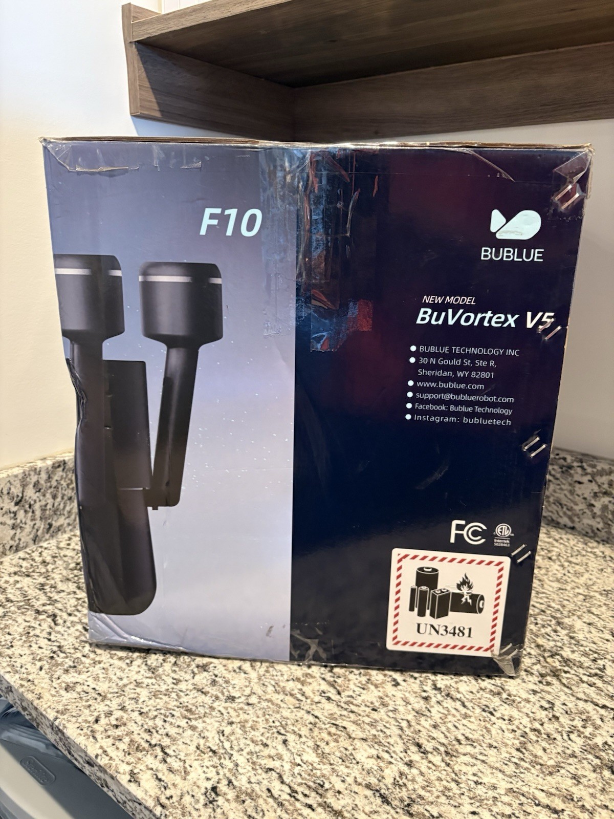BUBLUE F10 BuVortex V5 Robotic Pool Surface Skimmer App Control 5L