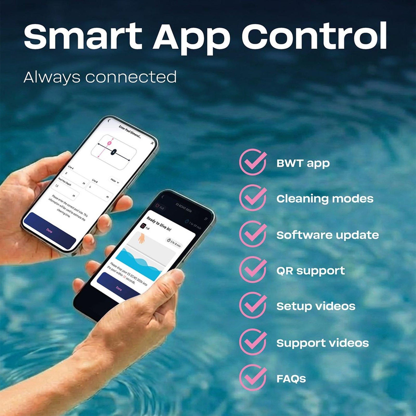 BWT BatBrown Cordless Robotic Pool Cleaner 10-0102480