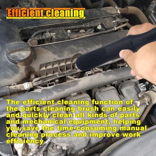Black Car Parts Washer Brush – Bullet Head Parts Cleaning Brush