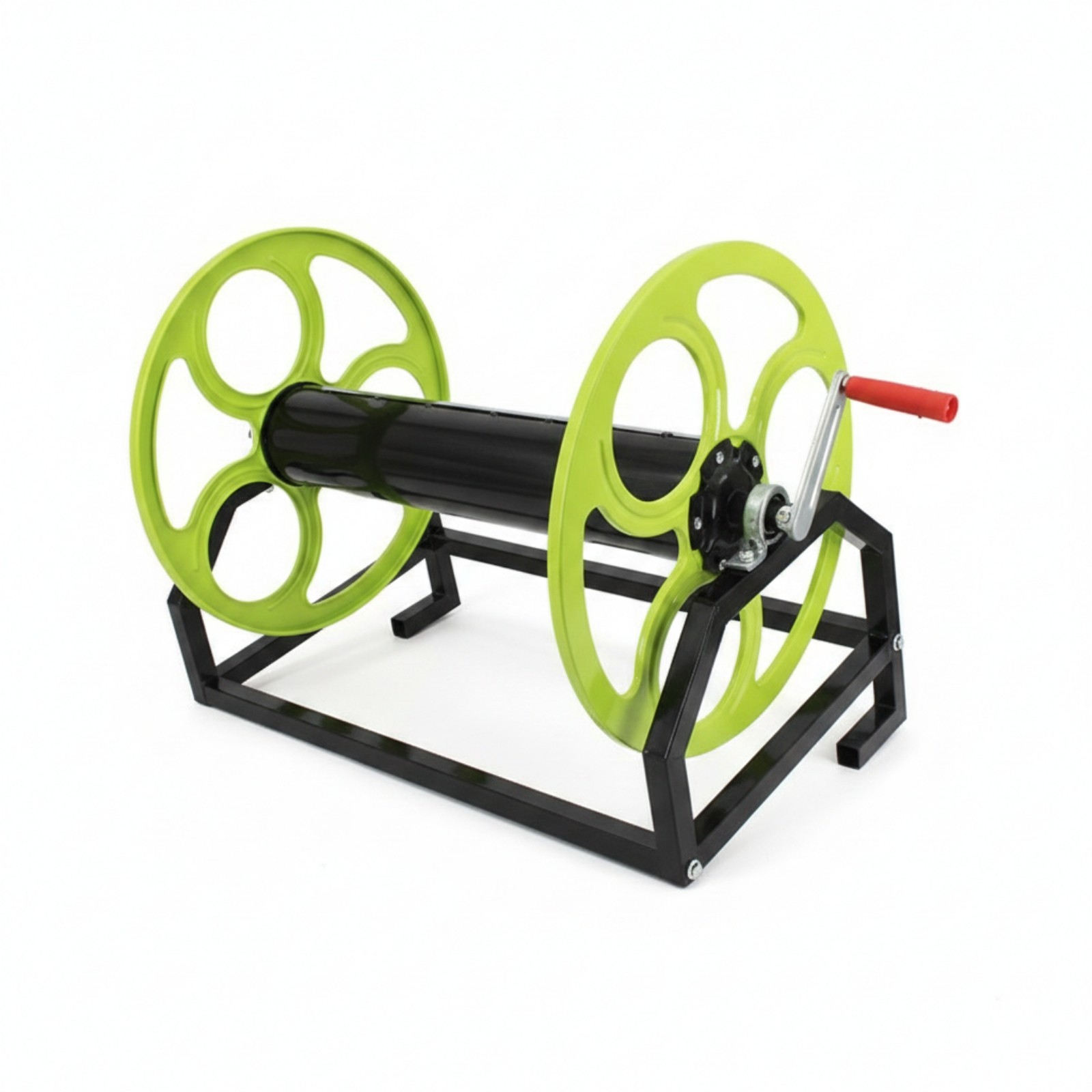 Hose Reel Stand Large-Capacity Hose Rack with Hand Crank Easy to Install
