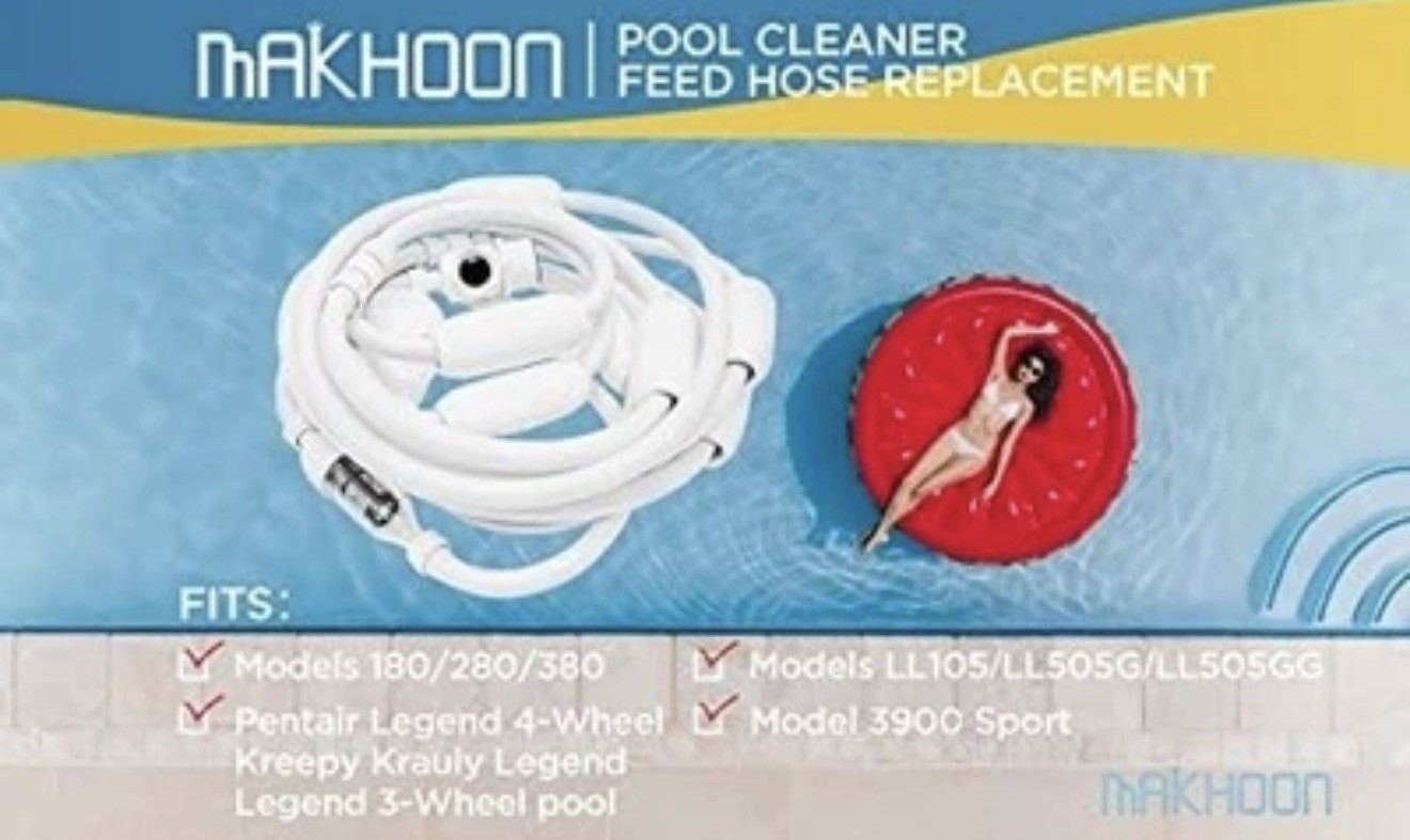 MAKHOON Pool Cleaner Feed Hose Replacement for Polaris 280, 380, 180, 3900 G5 OB