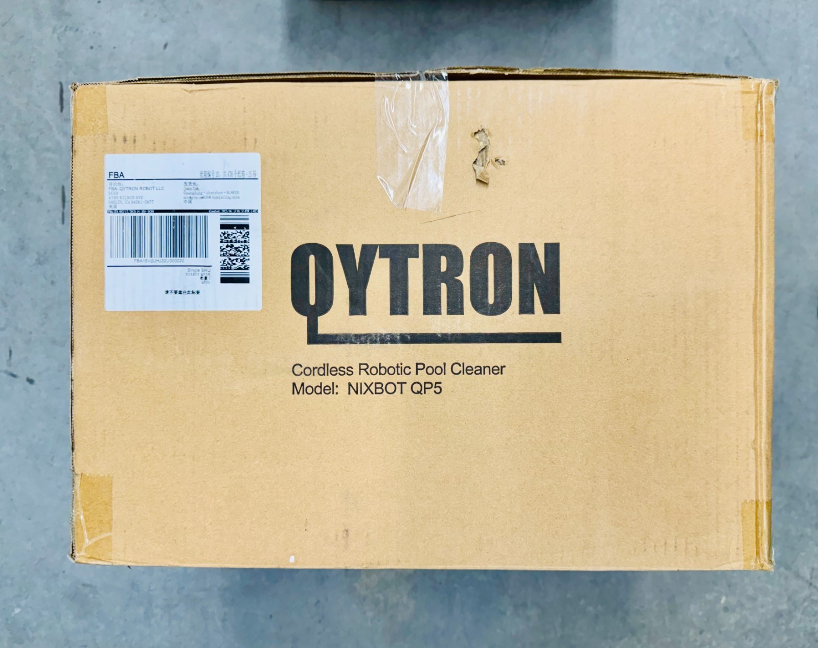 QYTRON NIXBOT QP5 Red Robotic Cordless Pool Cleaner for Inground Pools