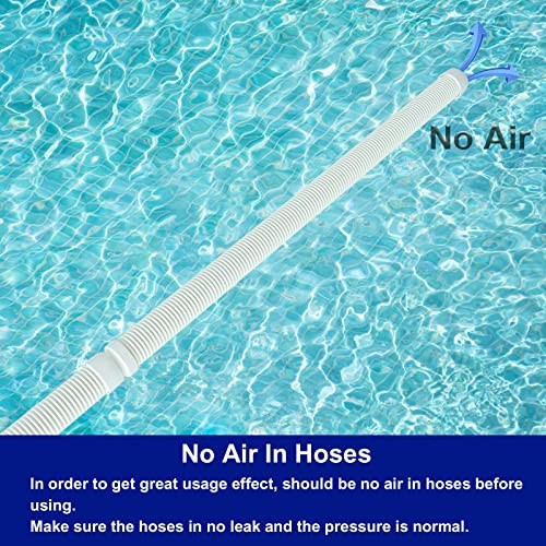 Vacuum Hose/Replacement Pool Hose -1.5” 8 Hoses for Pool,Spa White