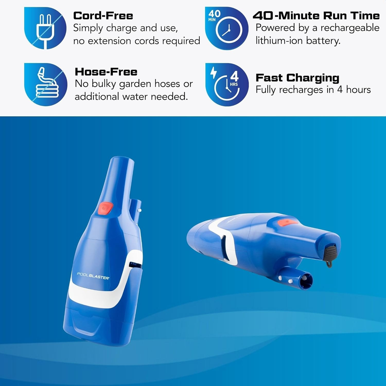 NEW 2026 Aqua Broom Recharge G2 – Cordless Spa & Hot Tub Vacuum, Integrated One