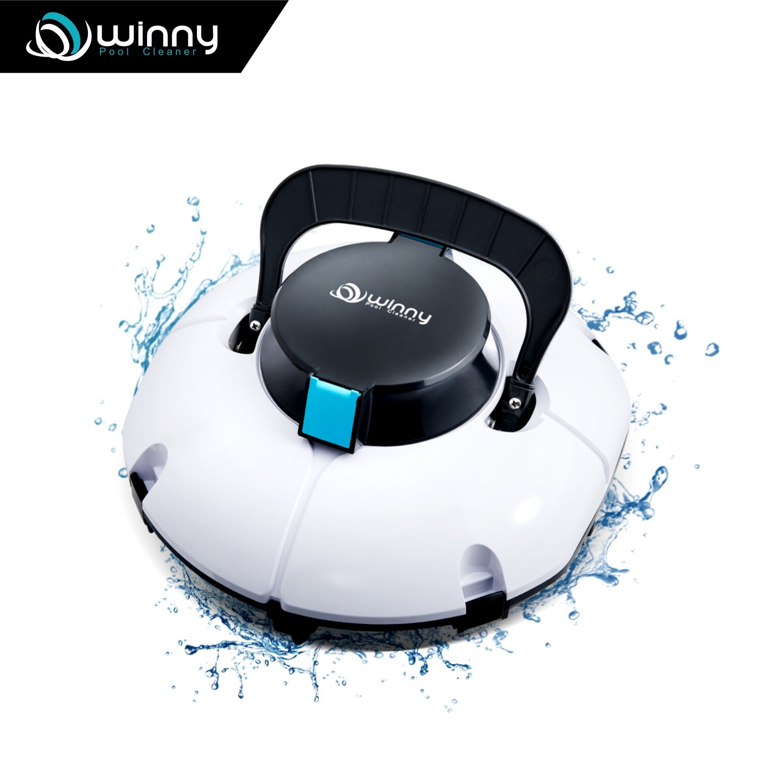 Winny 1102P Pool Cleaner Robot Cordless Pool Vacuum Ideal for Above Ground Pools