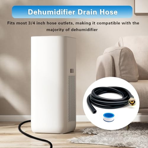 Leakproof Dehumidifier Drain Hose 3/4 Inch FHT Connection Brass 12 Feet