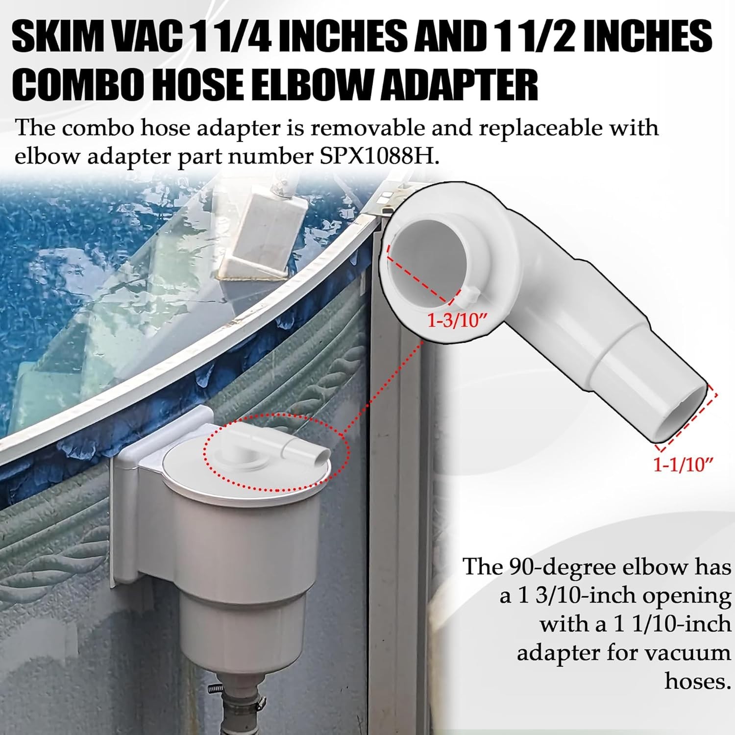 TonGass 7&Prime; Pool Skimmer Vacuum Plate Compatible with Hayward Swimming Pool