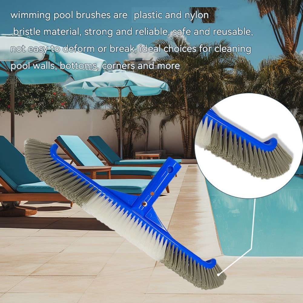 Pool Brush Head,Pool Brushes for Cleaning Pool Walls, Curved Ends5941