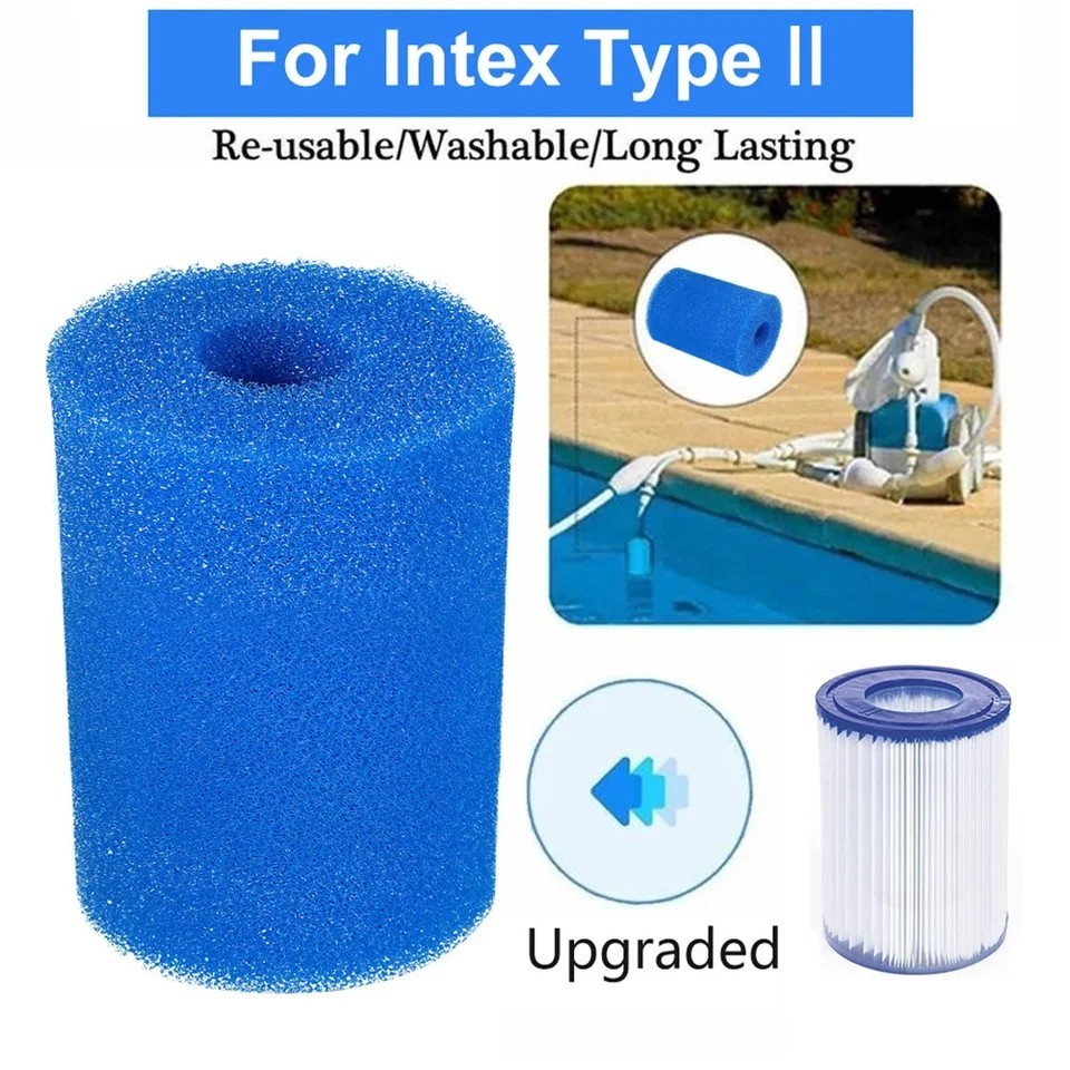 Pool Filter Sponge Cartridge Type I II VI D Reusable Foam Pool Pump Cleaner
