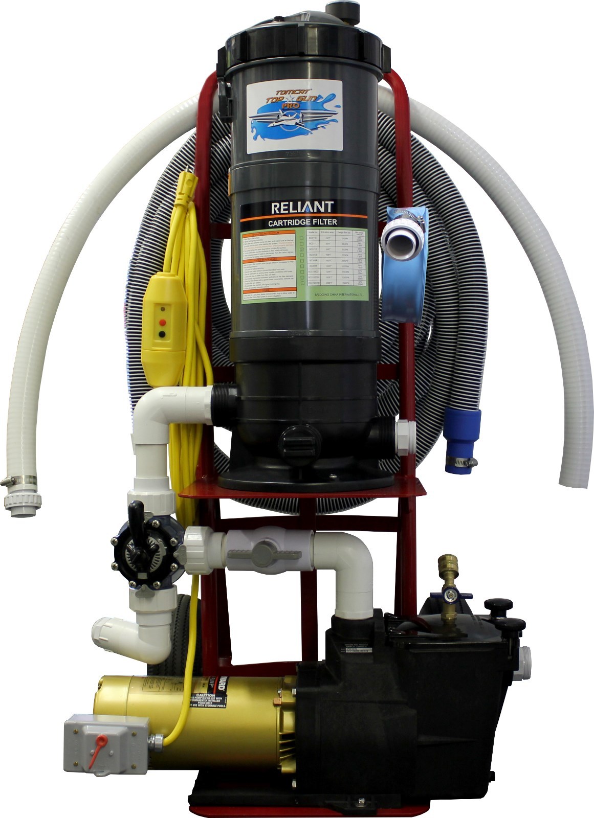 TOMCAT® TOP GUN™ PRO PORTABLE POOL VACUUM CLEANER 1.5 HP HAYWARD® SUPER PUMP®