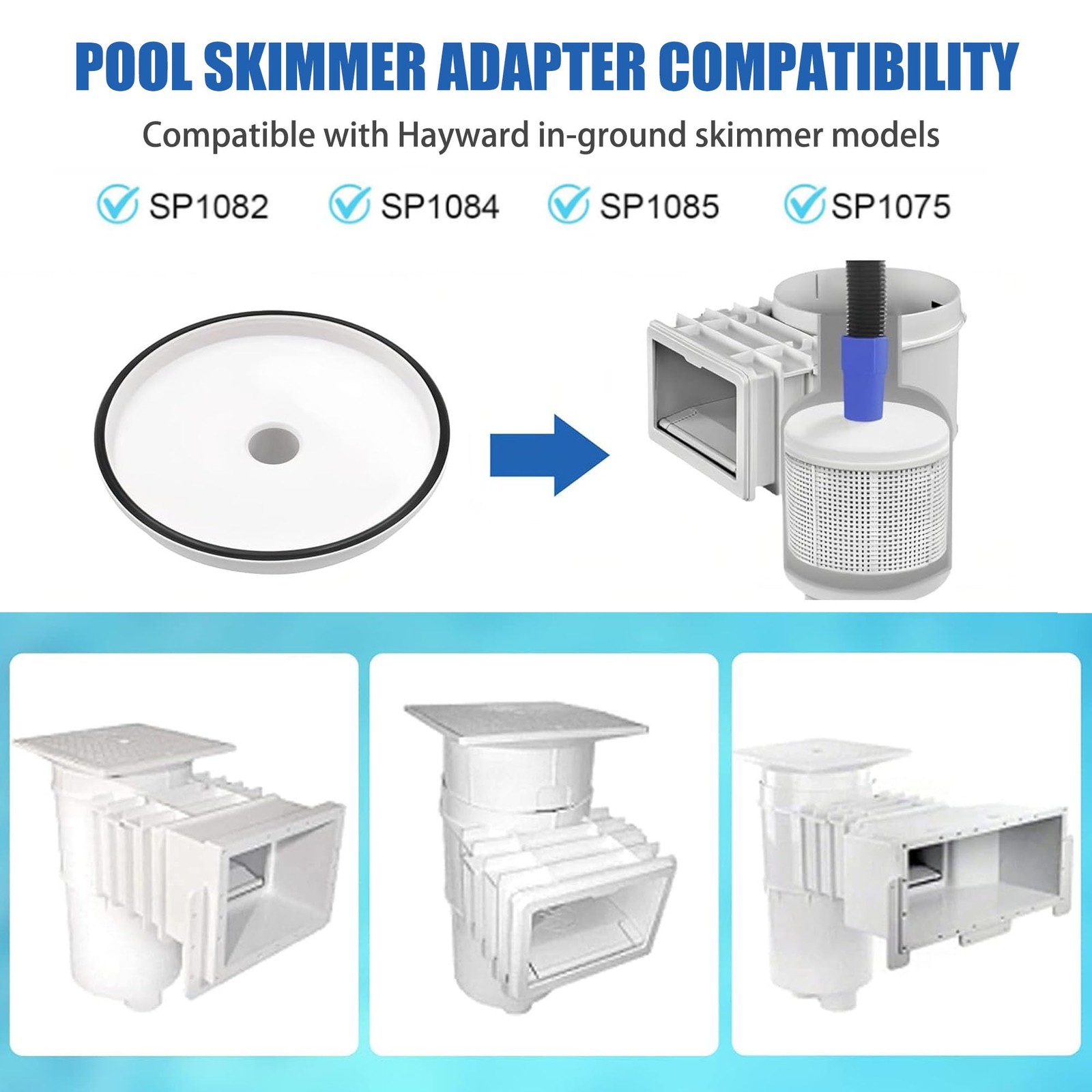 SP1106 Pool Skimmer Vacuum Plate with Hayward Swimming Pools Skimmers SP1082,…