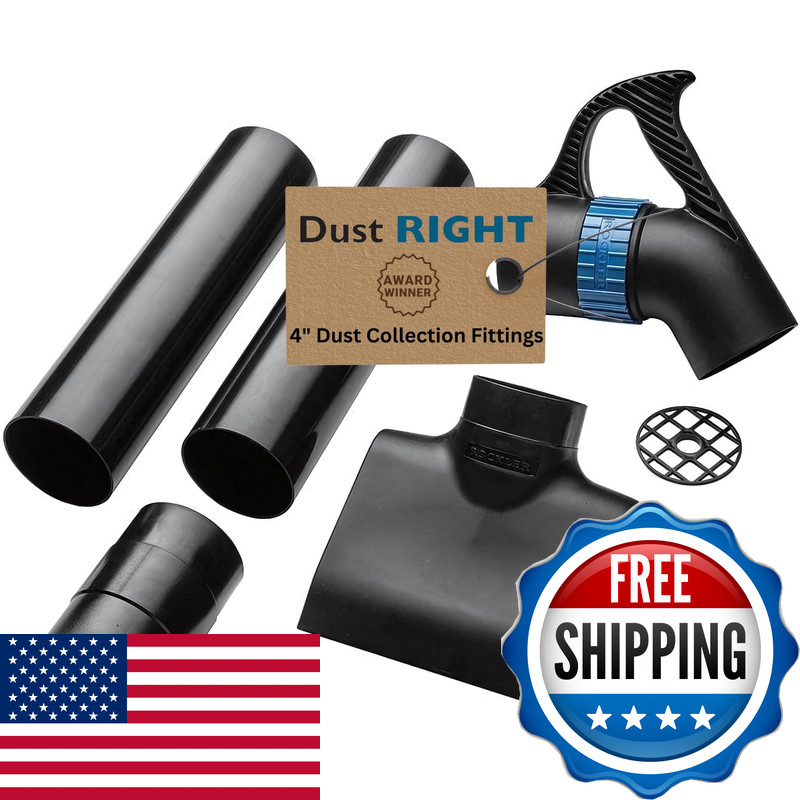 Dust Right 4 Quick Change Floor Sweep Dust Collector Accessories Kit Includes