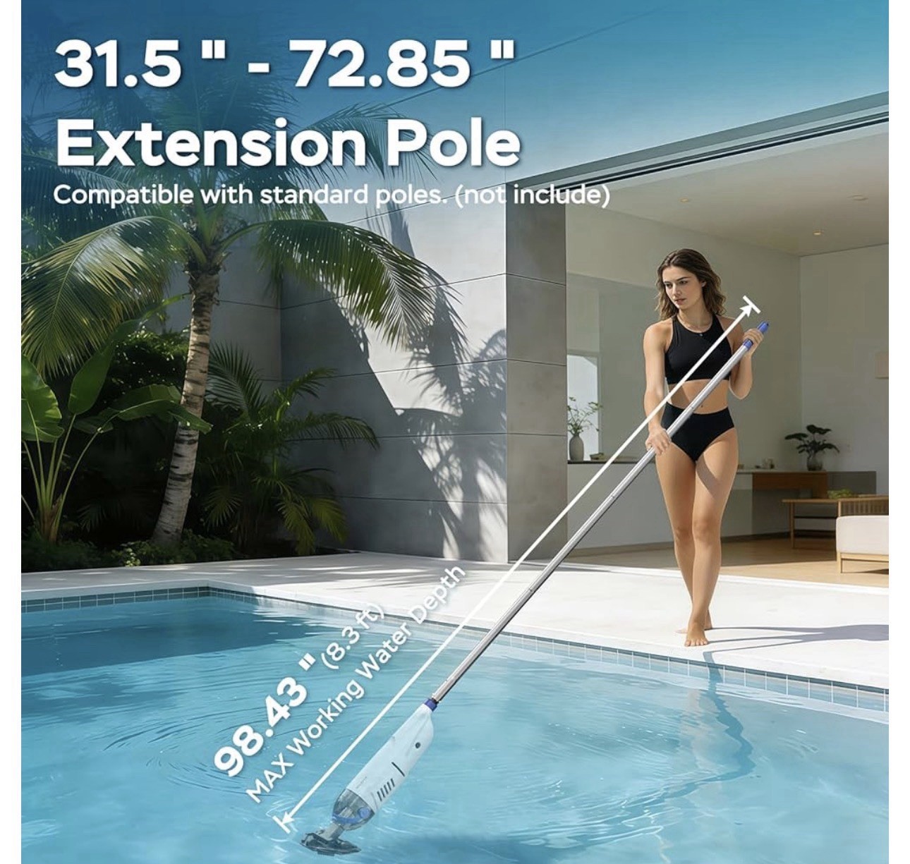 Exonyx Portable Pool Vacuum Handheld Multi Pool Use Brand New