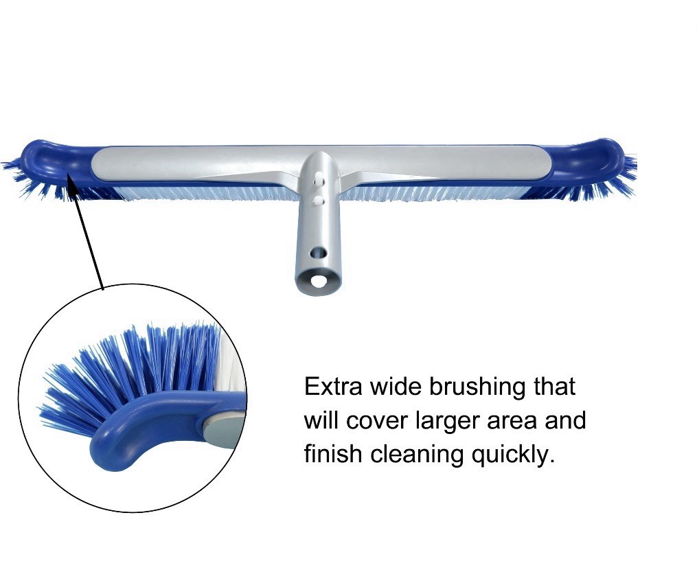 MAINSTAYS 20” Deluxe Pool Wall & Floor Brush Head (Pole Sold Separately)