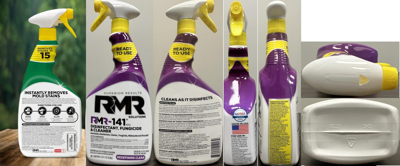 RMR Brands DIY Mold & Stain Remover Bundle, Complete 32 Fl Oz (Pack of 2)