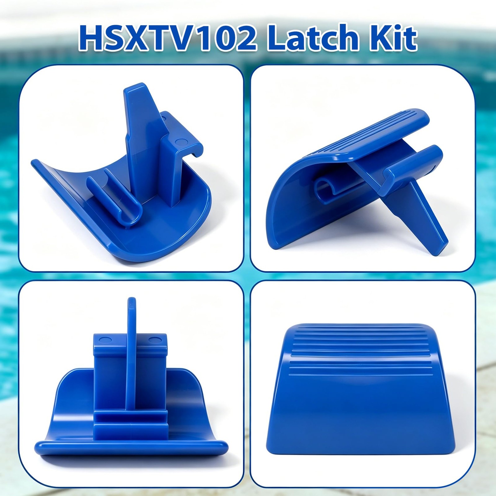 HSXTV102 Latch Kit, with TracVac Suction Pool Cleaner Housing Clip, Top Cover…