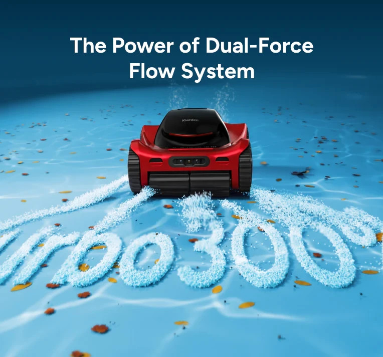 iGarden Robotic Pool Cleaner M1-AI 55 Cordless Pool Vacuum Cleaner