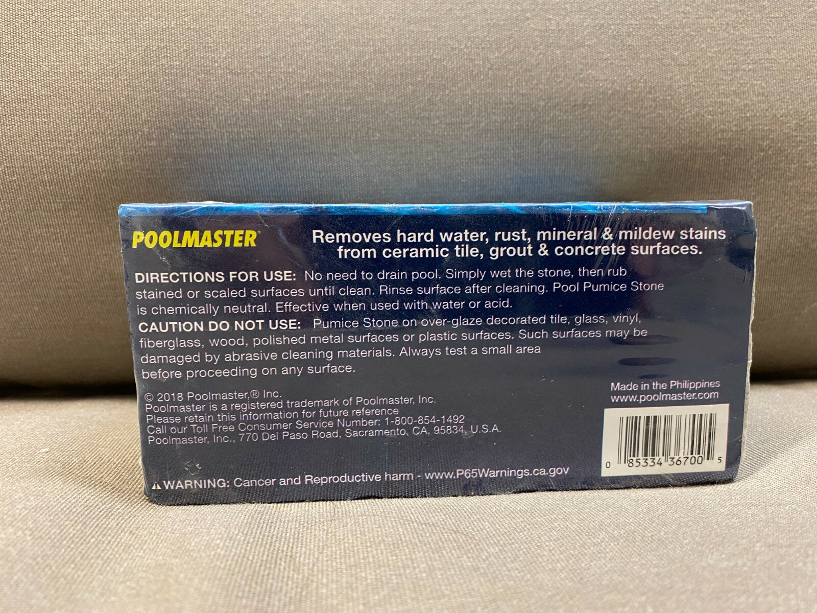 Poolmaster 36700 Natural Pumice Stone Swimming Pool & Spa Cleaner Concrete