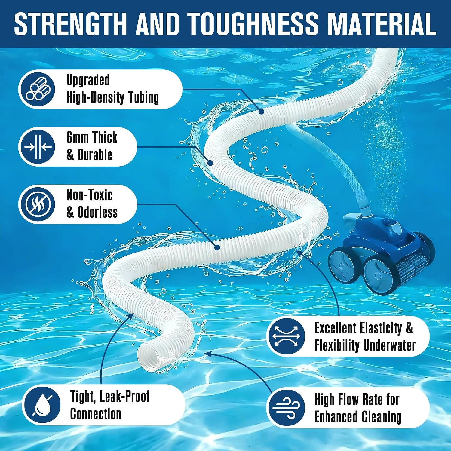 3 Pack Pool Cleaner Parts 9-100-3102 Compatible with Polaris 360, 6 FT Pool Clea