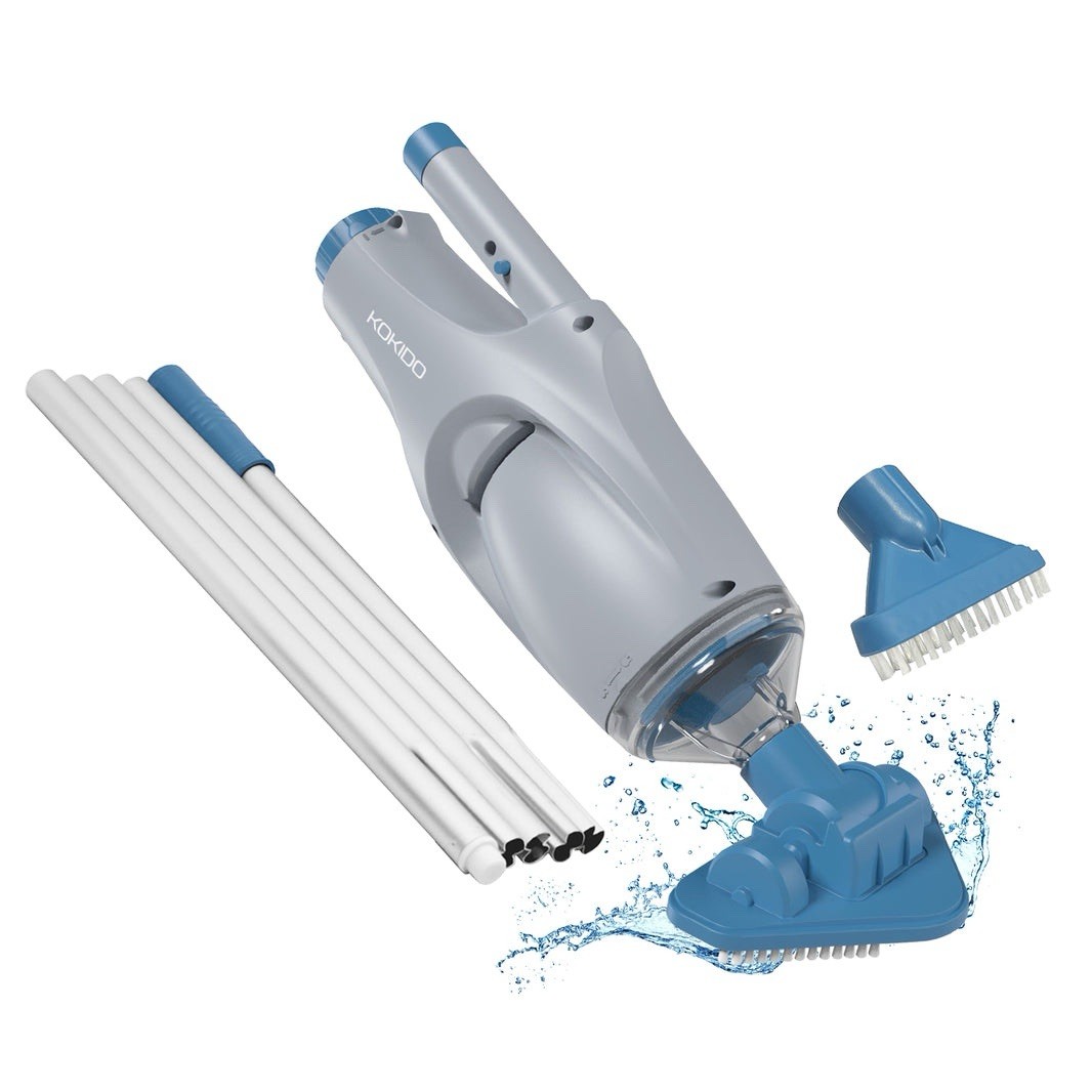 Kokido XTROVAC 110 Cordless Handheld Pool & Spa Vacuum w/ Pole & Brush