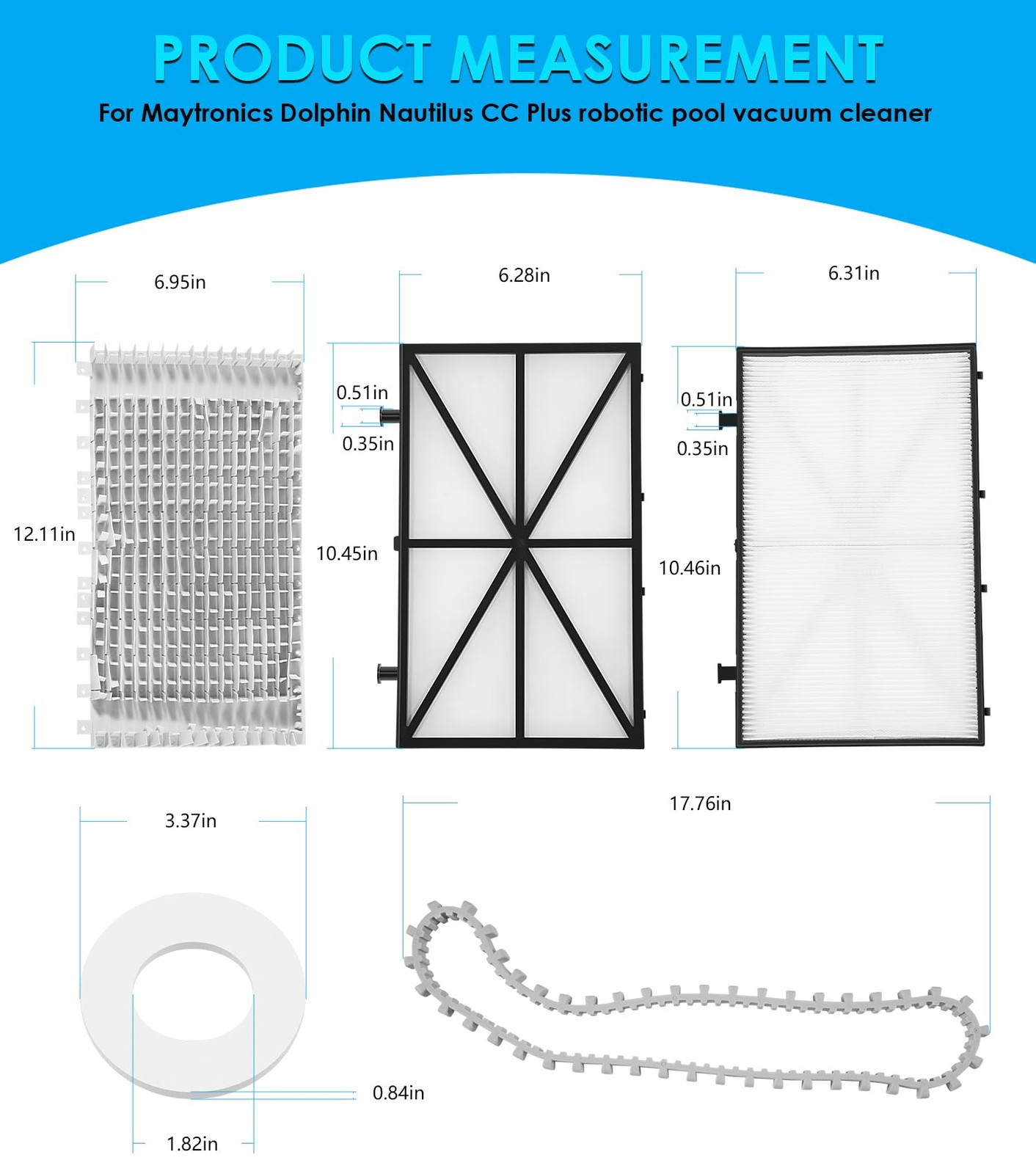 Tune Up Rebuild Kit for Maytronics Dolphin Nautilus CC Plus Robotic Pool Cleaner