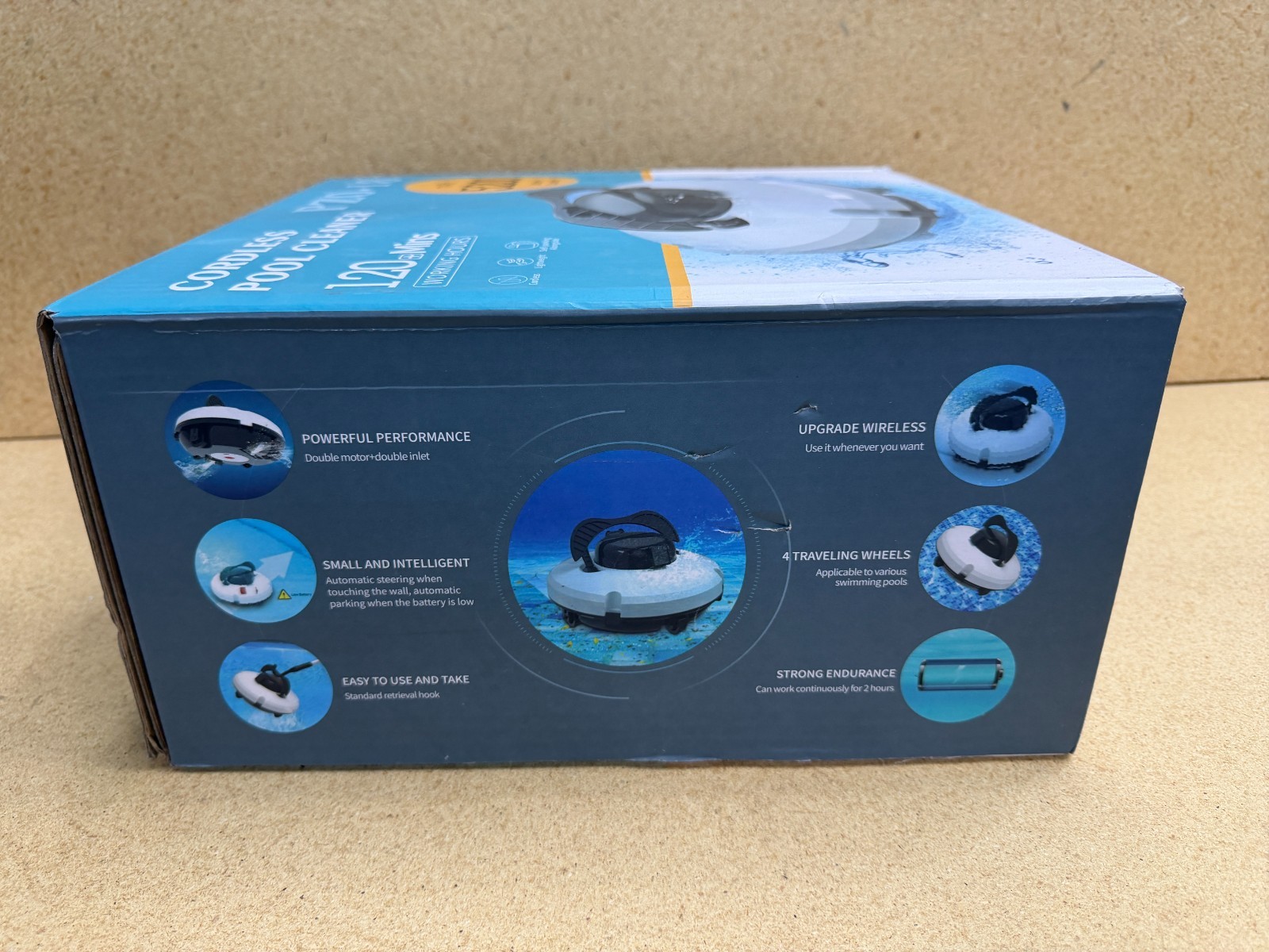 ⚡️ PZO-18 Robotic Cordless Pool Cleaner Smart 5200mAh Lithium Auto-Park NEW ⚡️