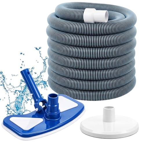 3 Pcs Pool Cleaning Kit 11.8&Prime; Vacuum Head with Flexible Butterfly Vacuum
