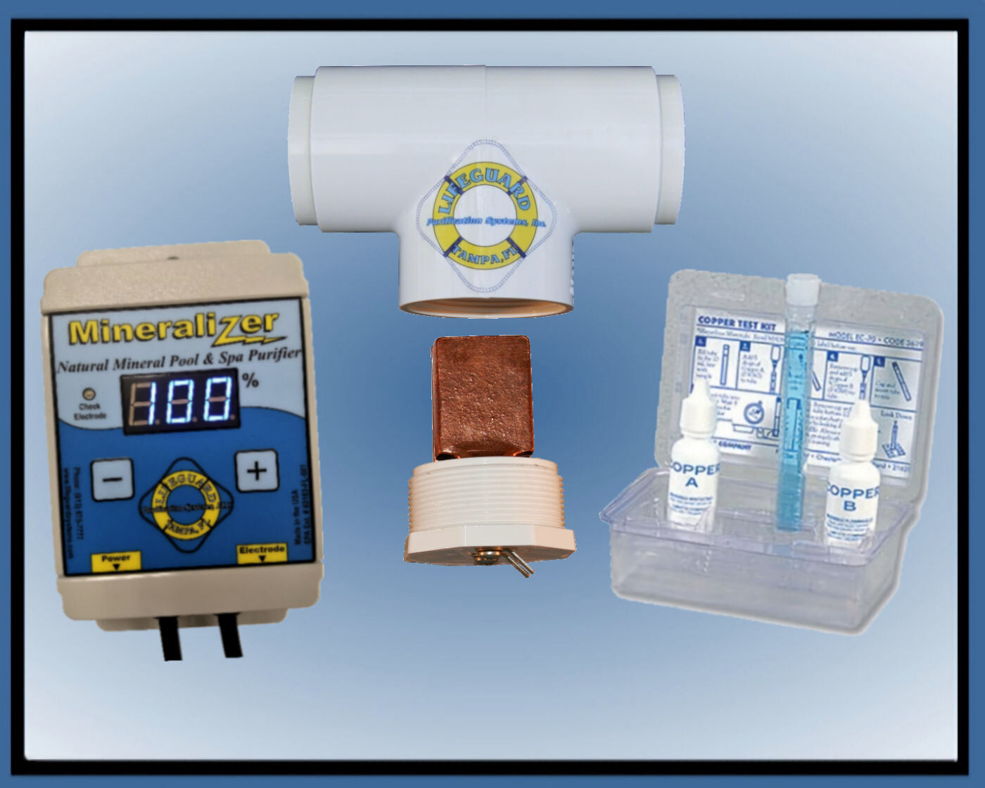 Mineralizer M1625 Copper/Silver Ionization System, In-line, For Pools to 25K Gal