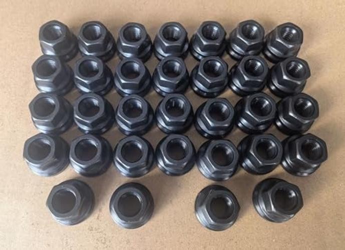 pcs M14*2 Factory Style Open-end Flange Flat Lug Nuts 611-196 Replacement 32
