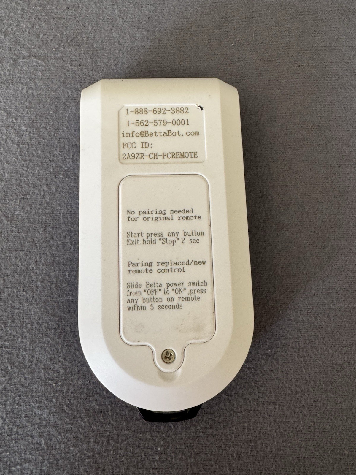 Replacement REMOTE for Betta Robotic Pool Cleaner Solar Powered Pool Skimmer